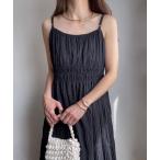 「FILLOU」 キャミソールワンピース MEDIUM ブラック レディース