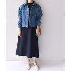 「SHIPS any」 長袖ワンピース ONE SIZE ネイビー レディース
