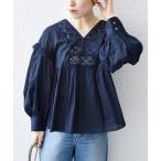 「SHIPS any」 長袖ブラウス ONE SIZE ネイビー レディース