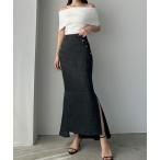 「Louere」 スカート LARGE チャコール レディース