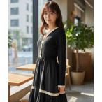 「AND COUTURE」 ドッキングワンピース FREE ブラック レディース