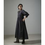 「SALON adam et rope'」 長袖ワンピース FREE ブラック レディース