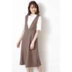 「NATURAL BEAUTY BASIC」 サロペットスカート MEDIUM ブラウン系その他 レディース
