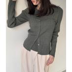 「junoah」 キャミソールニット MEDIUM チャコール レディース