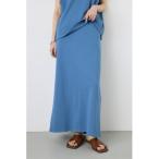 スカート Iラインカットロングスカ�