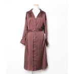 「SENSE OF PLACE by URBAN RESEARCH」 長袖ワンピース FREE ブラウン レディース