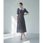 「Leja」 7分袖ワンピース SMALL グレー レディース