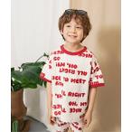 tシャツ 「リンク」イロイロ総柄半袖Tシャツ_セットアップ可 キッズ 子供服 男の子 女の子