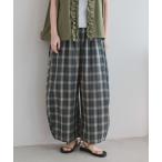  брюки объем проверка брюки [ маленький * плюс размер есть ] женский 