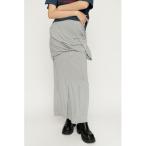 スカート DRAPE CUT L/SK ドレープカットロングスカート 春服 夏服