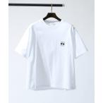 tシャツ 「アイコン刺繍」ボックスシルエット Tシャツ メンズ レディース