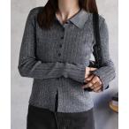 「sakishimatokyo」 ニットカーディガン LARGE ネイビー レディース
