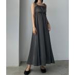 「Louere」 キャミソールワンピース LARGE グレー系その他 レディース