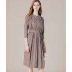 「MACKINTOSH LONDON」 7分袖ワンピース 38 ブラウン レディース