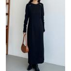 「callautia」 長袖ワンピース MEDIUM ブラック レディース