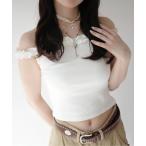  tube top bare top [ SORUTT / соль ] оборка off shoru окантовка укороченные брюки tops #