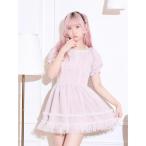 ワンピース ドーリーチュールフリルバックリボンワンピース