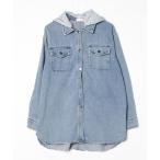 「Miniministore」 長袖シャツ L サックスブルー レディース