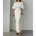 「Louere」 スカート SMALL アイボリー レディース