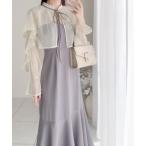 「mily bilet」 キャミソールワンピース LARGE グレー レディース