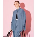 「MAISON SPECIAL」 長袖シャツ FREE サックスブルー レディース