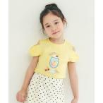 tシャツ リボンオフショルサマーモチーフ半袖Tシャツ キッズ 子供服 女の子