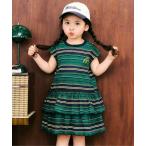 ワンピース 「リンク」アソート総柄フリルワンピース キッズ 子供服 女の子