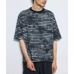 tシャツ かすれボーダーTシャツ メ�