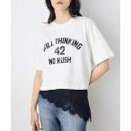 tシャツ カスレプリントTシャツ レ�