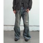  джинсы 3D TWISTED WIDE LEG JEANS мужской 