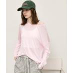 tシャツ シアーロングスリーブカットソー レディース