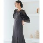 「RUIRUE BOUTIQUE」 7分袖ワンピース L グレー系その他 レディース