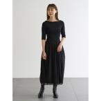 「CELFORD」 7分袖ワンピース 38 ブラック レディース