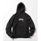 「STUSSY」 プルオーバーパーカー L ブラック メンズ