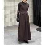 「STYLEMIXER」 コンビワンピース MEDIUM ダークブラウン レディース