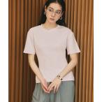 tシャツ 「2026SS」ブラウス見えする上品スムース / 大人のフレアカットソー Tシャツ 無地 半袖 レディース