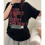 tシャツ 英字プリント 半袖Tシャツ レディース