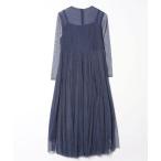 「RUIRUE BOUTIQUE」 長袖ワンピース L ネイビー レディース