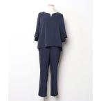 「RUIRUE BOUTIQUE」 パンツスーツ L ネイビー レディース