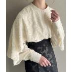 「junoah」 長袖ブラウス LARGE アイボリー レディース