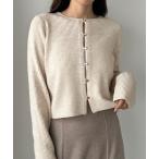 「Louere」 カーディガン MEDIUM アイボリー レディース