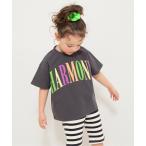 tシャツ 「WEB限定」ネオンロゴ半袖Tシャツ キッズ 子供服 男の子 女の子