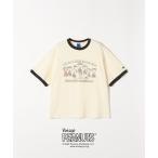 tシャツ FRUIT OF THE LOOM:「洗濯機可能」PEANUTS プリント TEE レディース