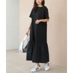 「LAVEANGE」 ドッキングワンピース LL ブラック レディース