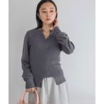 「JEANASIS」 ニットアンサンブル FREE チャコールグレー レディース