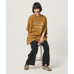tシャツ 「別注」「Americana」プリント ビッグTシャツ レディース