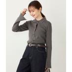 「SHIPS Colors」 ニットカーディガン ONE SIZE グレー レディース