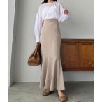 「Louere」 スカート MEDIUM グレイッシュベージュ レディース
