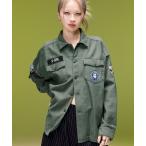 ブラウス シャツ VARIOUS PATCHED MILITARY SHIRT 