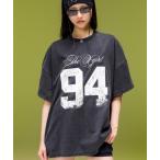 ワンピース FADED FLOCKY NUMBER S/S TEE DRESS